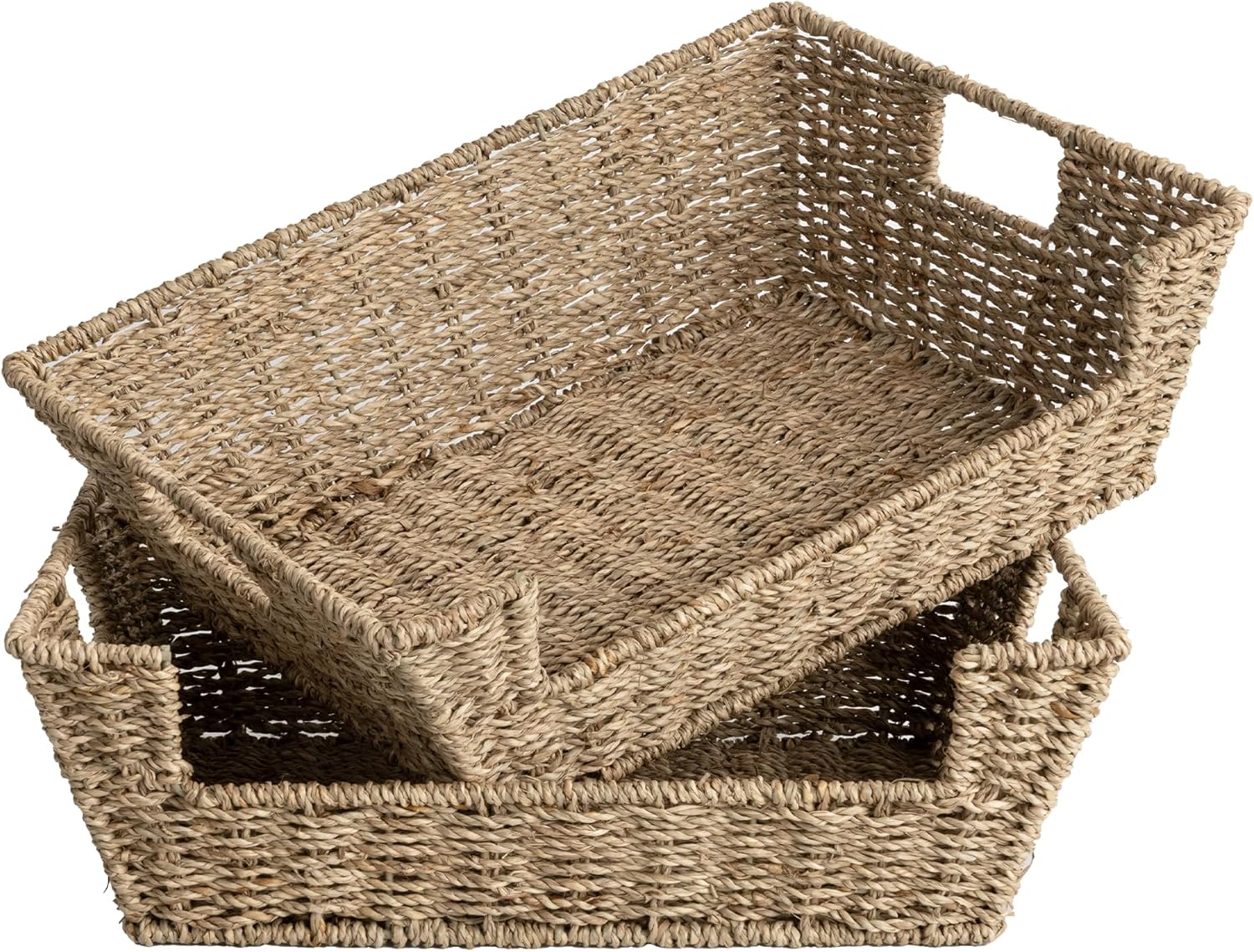 Beige Storage Basket — 5" — Natural(Seagrass)
