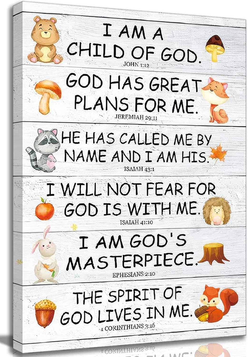 Metal Canvas Wall Art — 16" — Inspirational-canvas