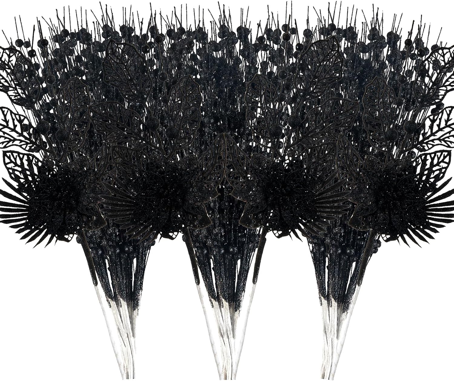 Black Artificial Flowers — Black