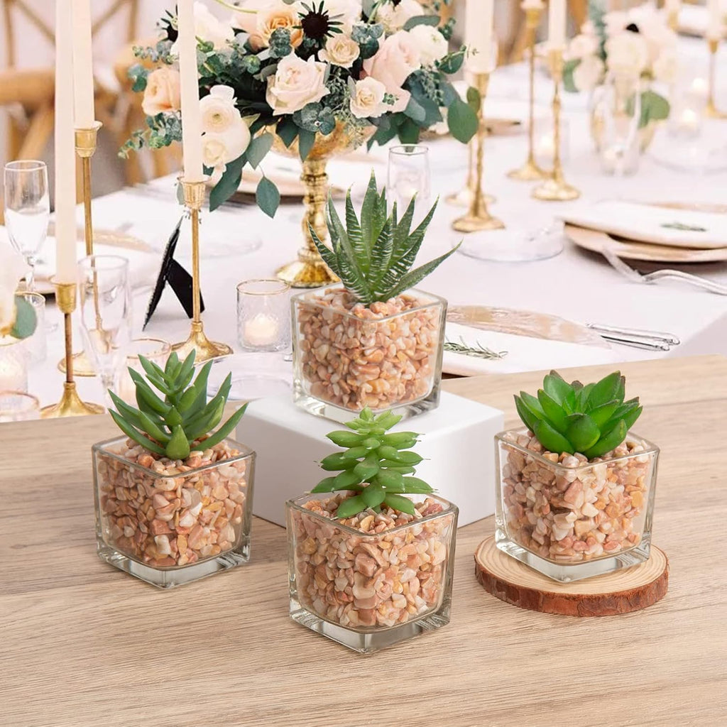Glass Faux Succulent - View 5