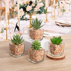 Glass Faux Succulent - View 5