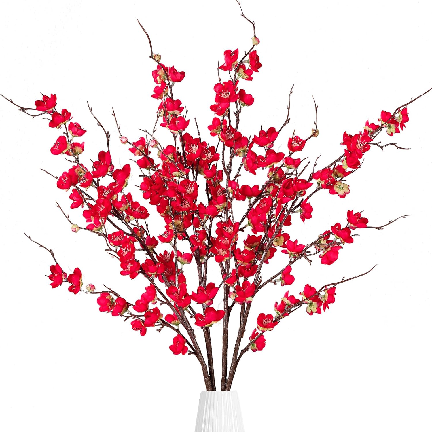 Gold Artificial Plant — Red