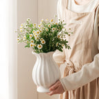 Farmhouse Ceramic Flower Vase — 8" - View 5