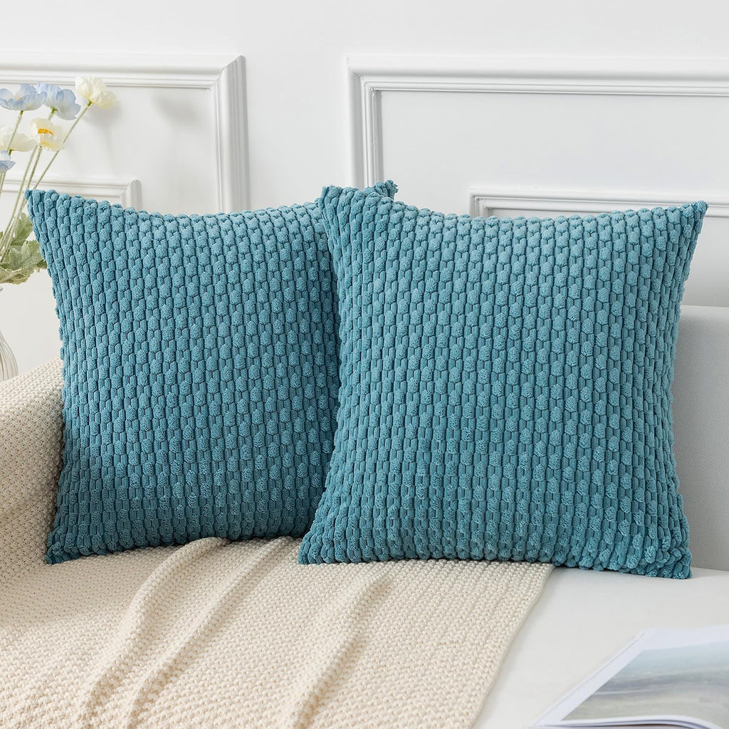 Boho Beige Throw Pillow Cover — 18" — 26" x 26" (Pack of 2)