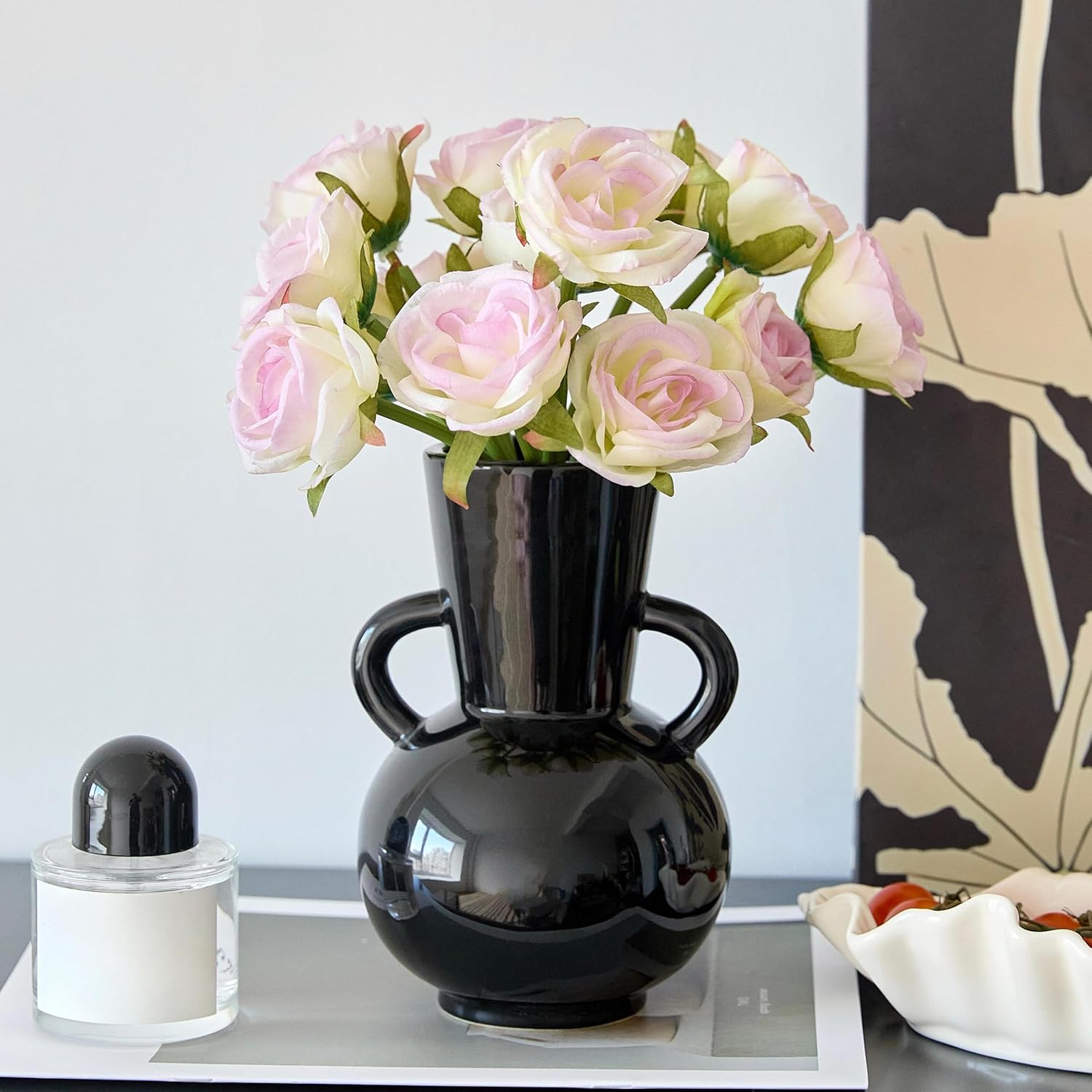 Boho Ceramic Flower Vase — 8" — Vase-05