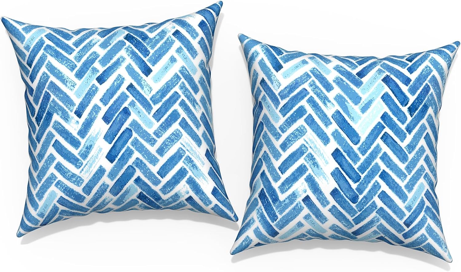 Vintage Modern Beige Throw Pillow Cover — 18" — 18" x 18" (Pack of 2)