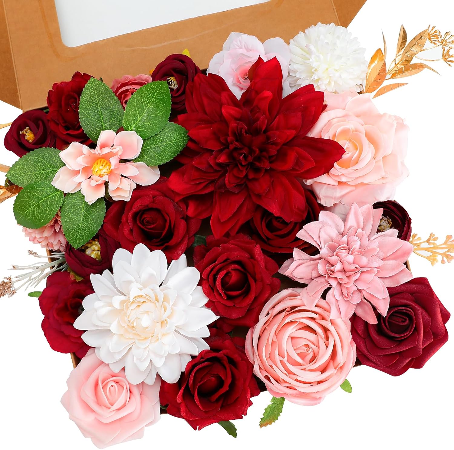 Blue Artificial Flowers — Dark Pink