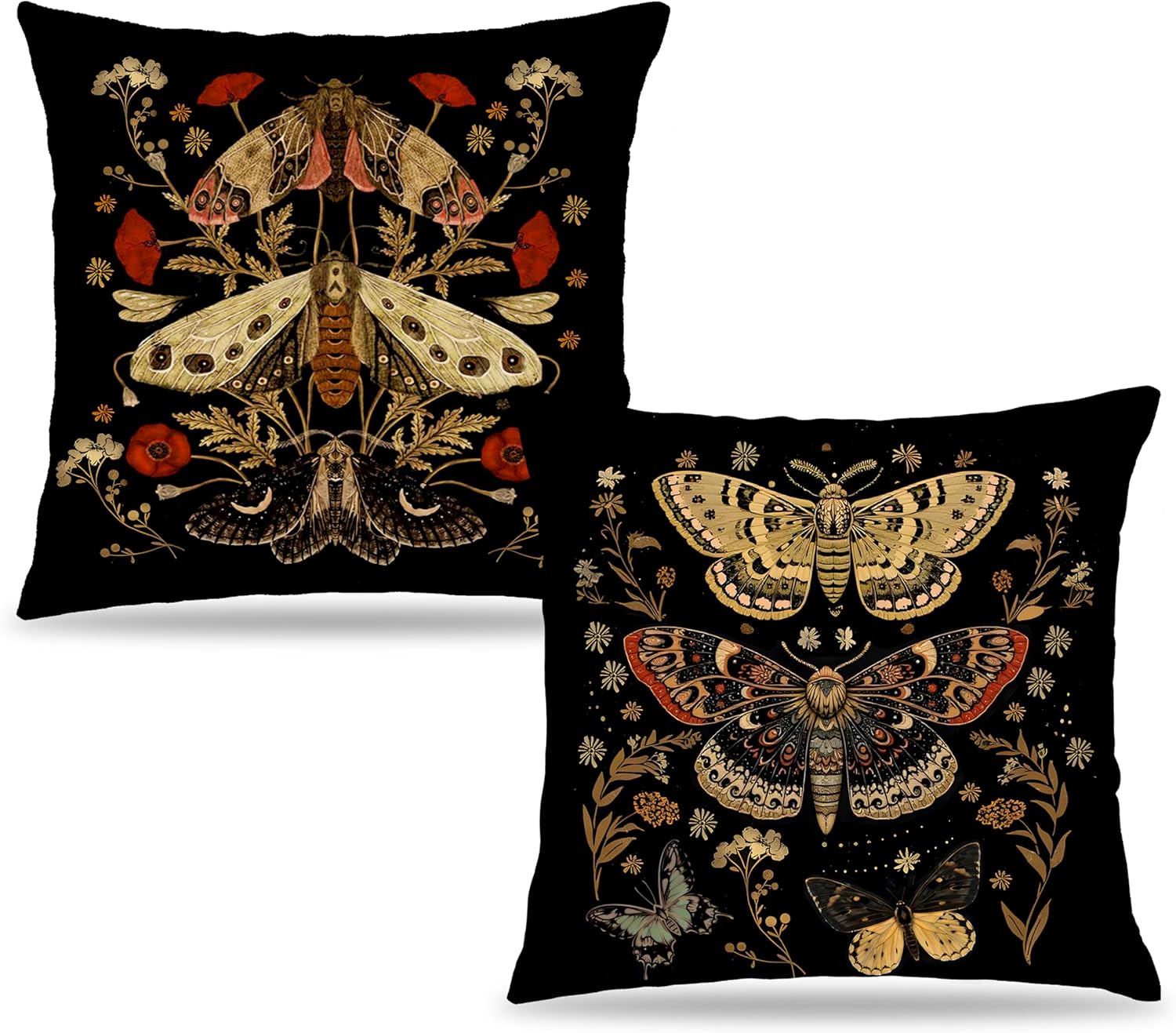 Boho Fabric Throw Pillow Cover — 18x18 — Multicolour-56