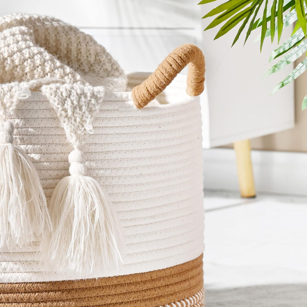 Boho Beige Throw Pillow — 20" - View 6