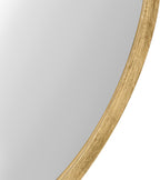 Round Luxe Wood Wall Mirror — 25.6" - View 3