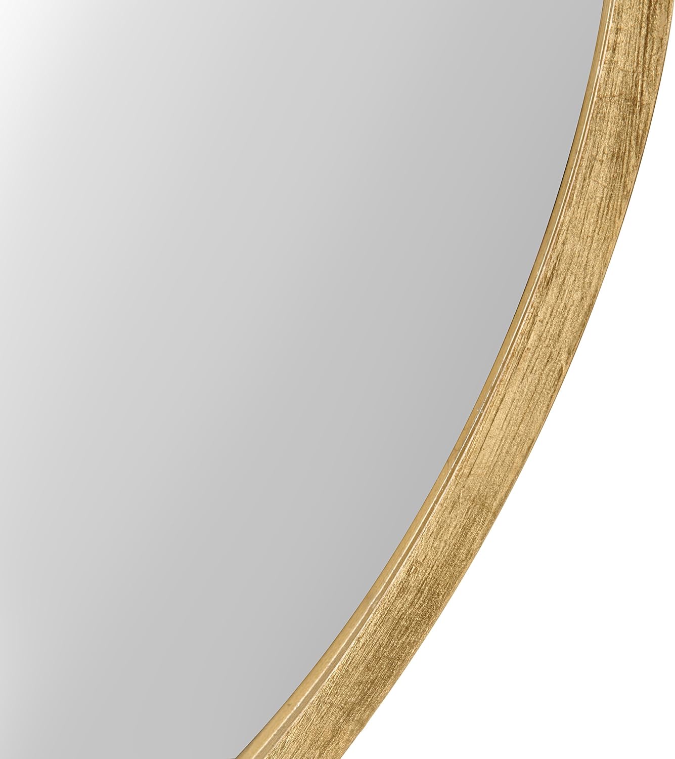 Round Luxe Wood Wall Mirror — 25.6" - View 3