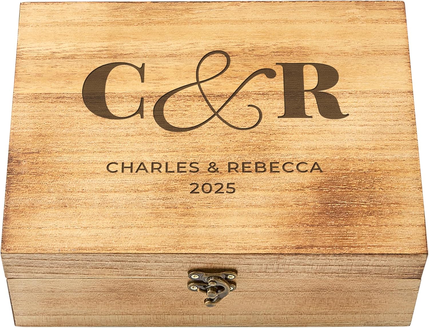 Personalized Wood Home Decor — Initials & Message