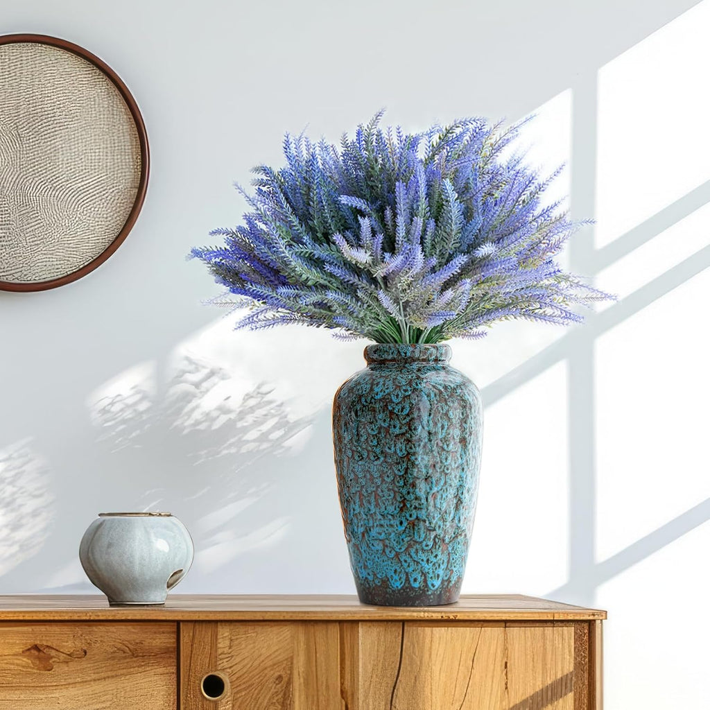 Modern Blue Flower Vase — 11" - View 6