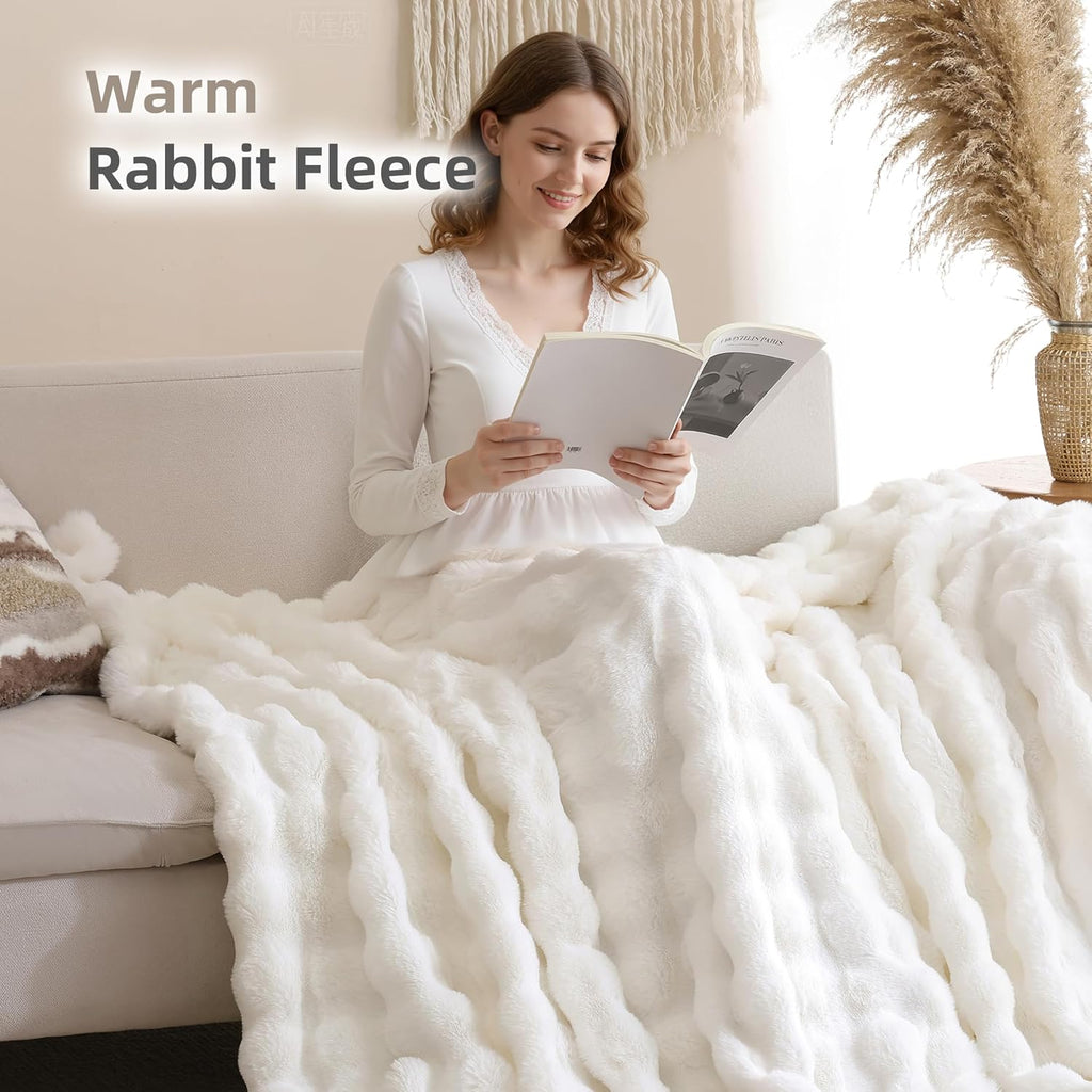 Luxe Beige Throw Pillow — 50" - View 5
