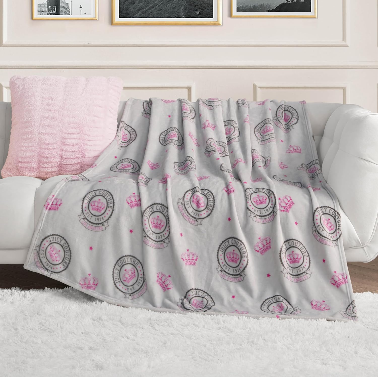 Black Throw Pillow — 50" — Juicy Emblem