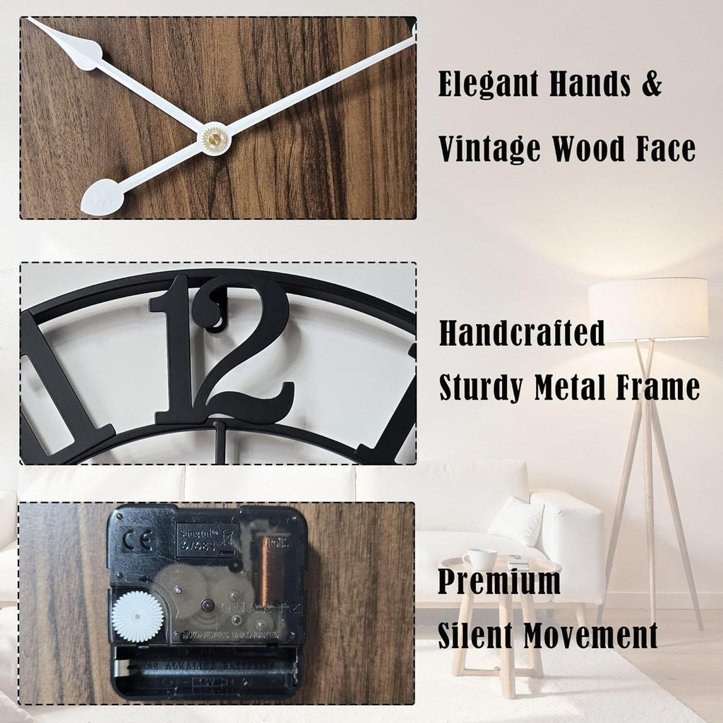 Battery Operated Farmhouse Black Wall Art — 30" - View 5