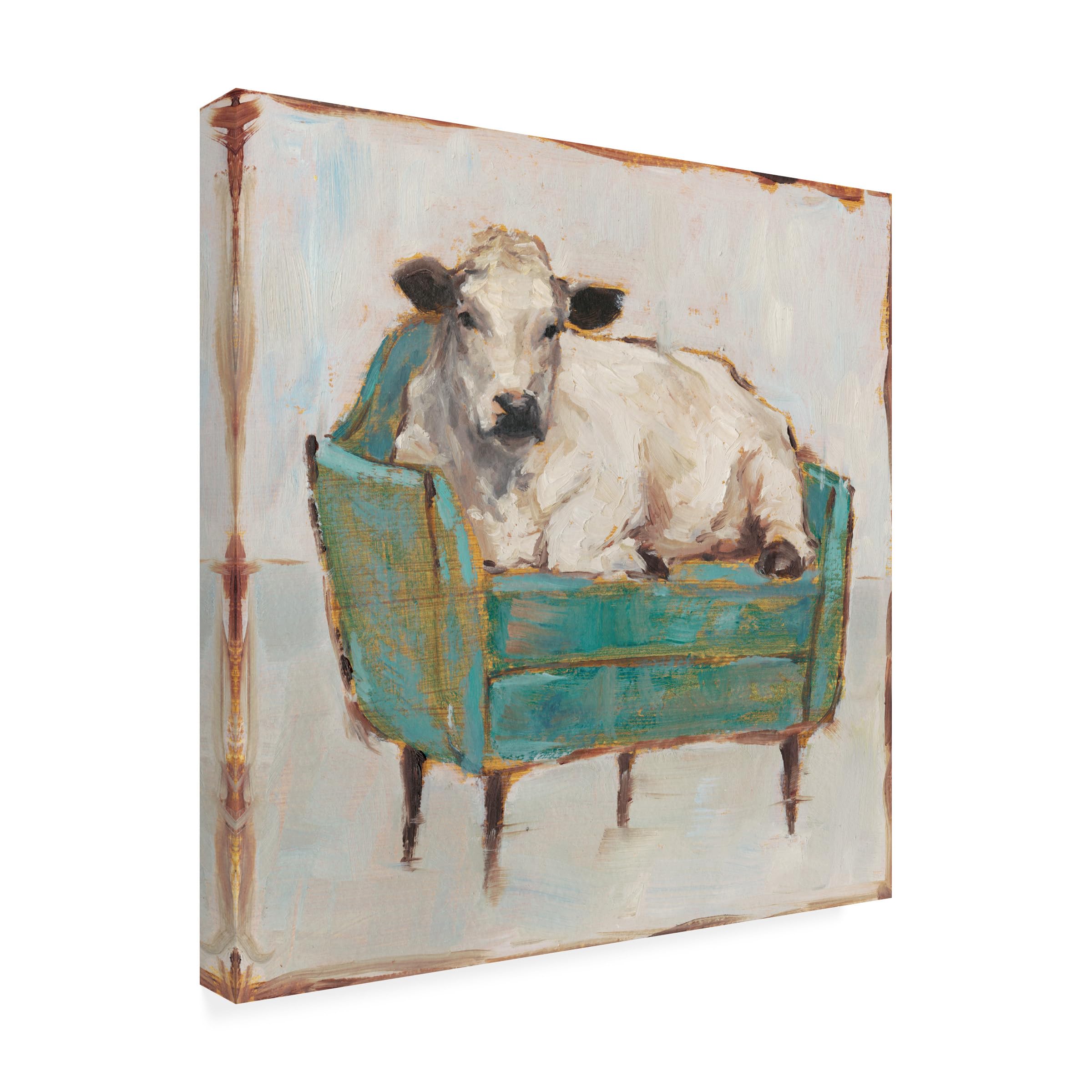 Wrapped Canvas Beige Canvas Wall Art — 18"