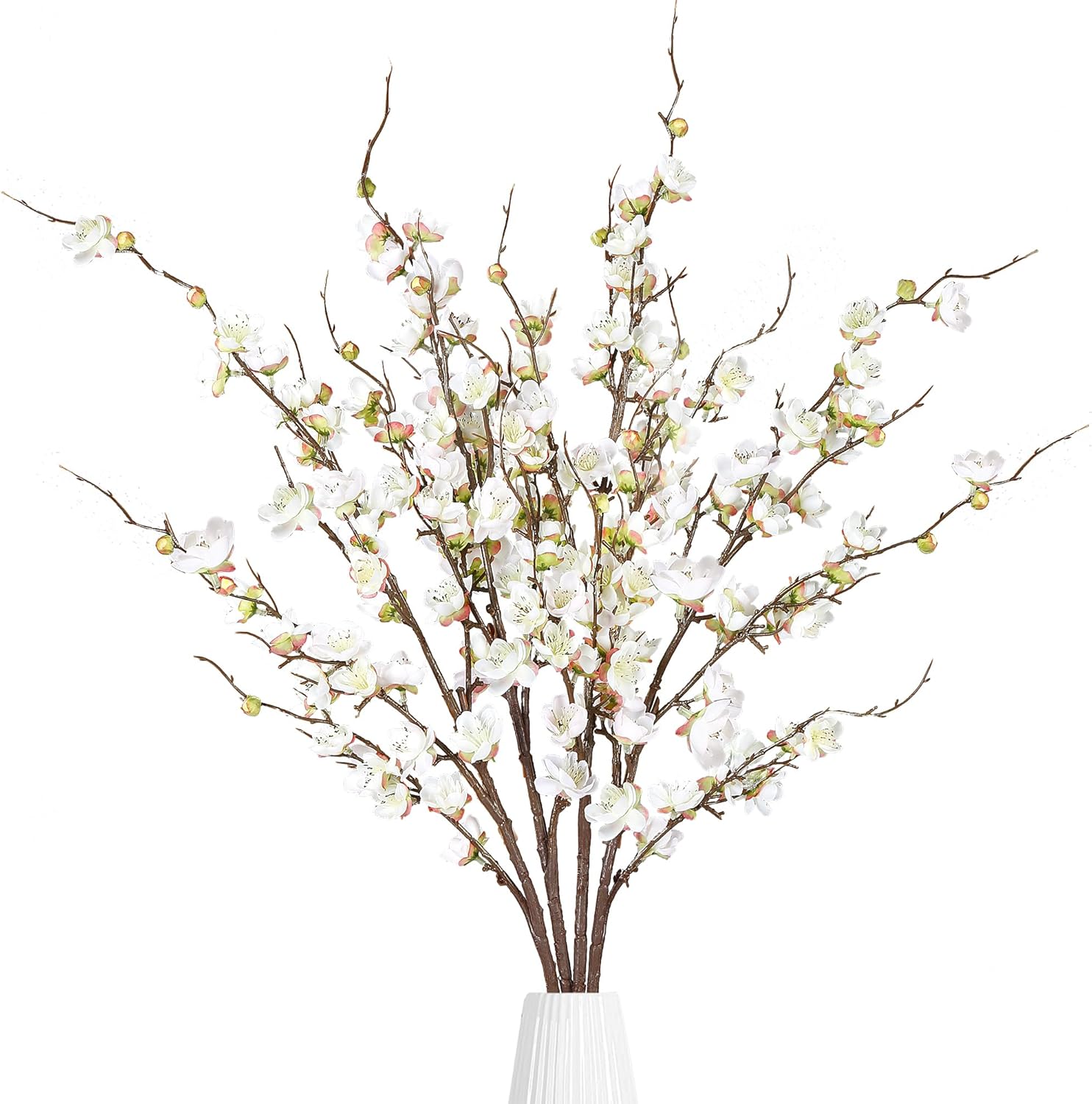 Gold Artificial Plant — White