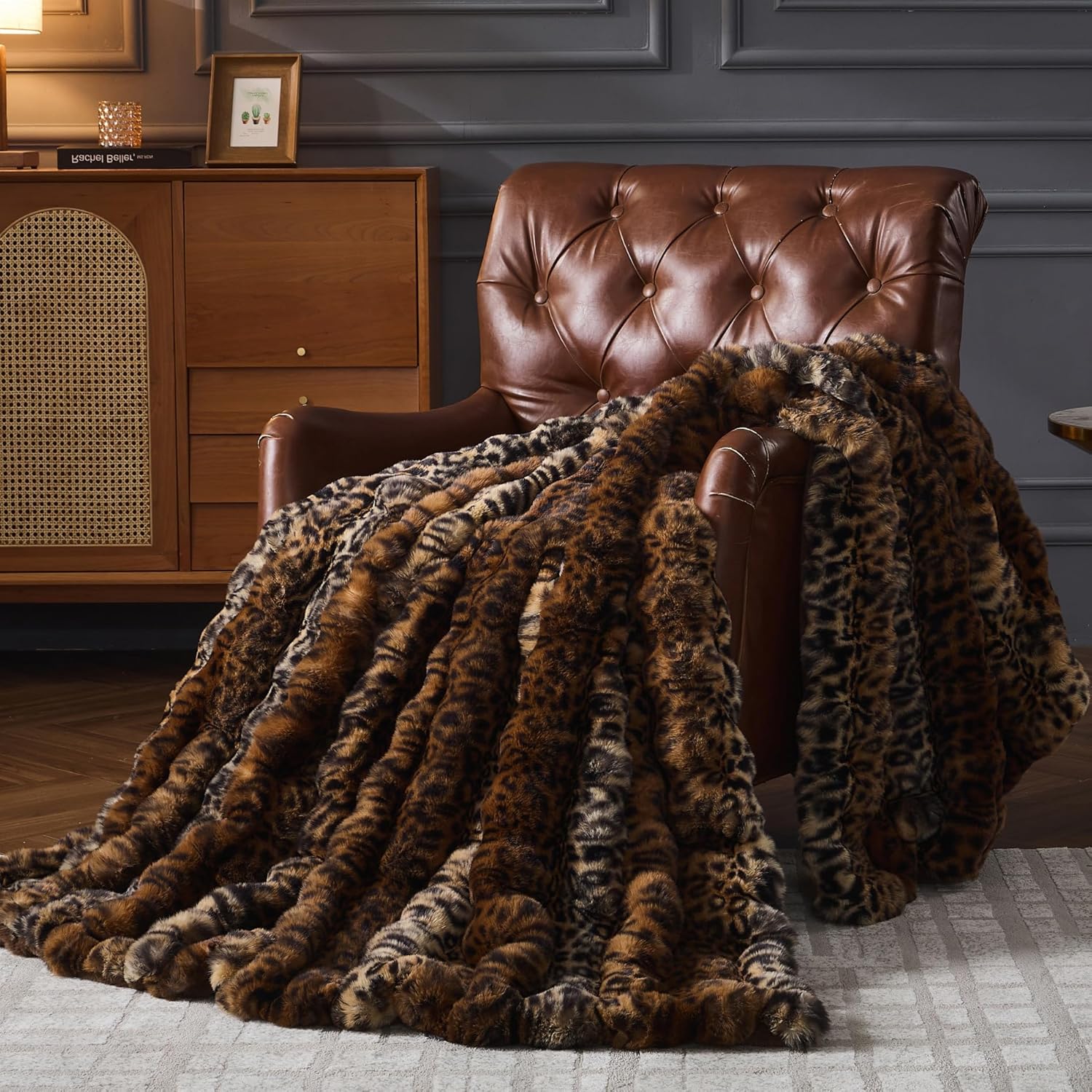 Beige Throw Pillow — 51" — 51''x63''