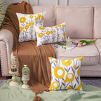 Rectangular Boho Yellow Pillow Cover — 20" - View 6