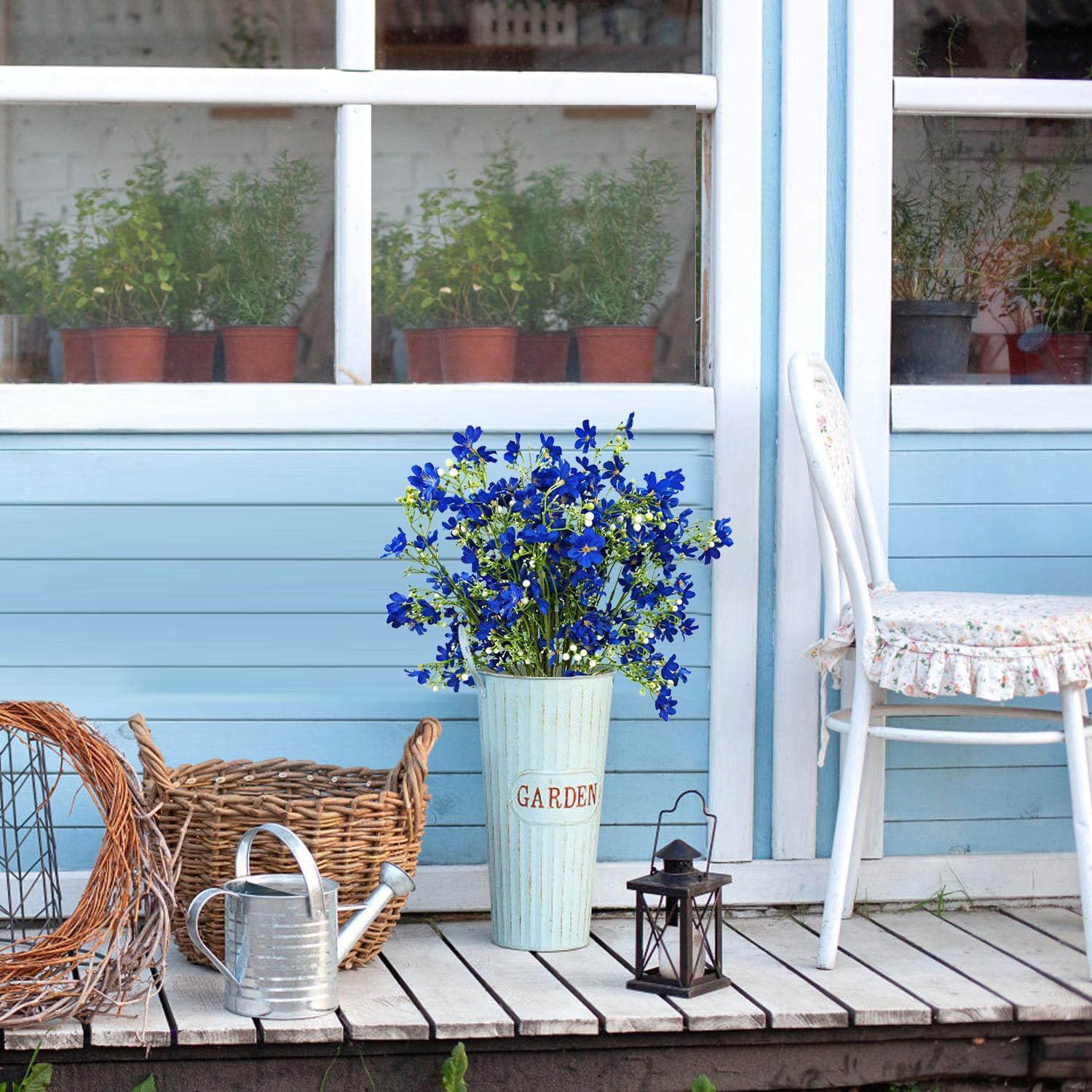 Blue Artificial Plant - View 5