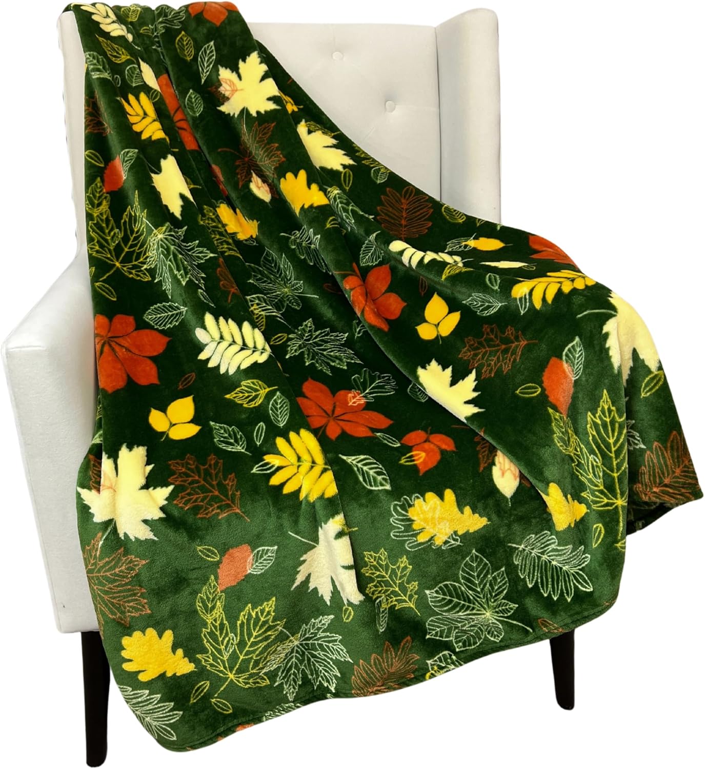 Oversized Brown Throw Pillow — 50" — Olive Leaves