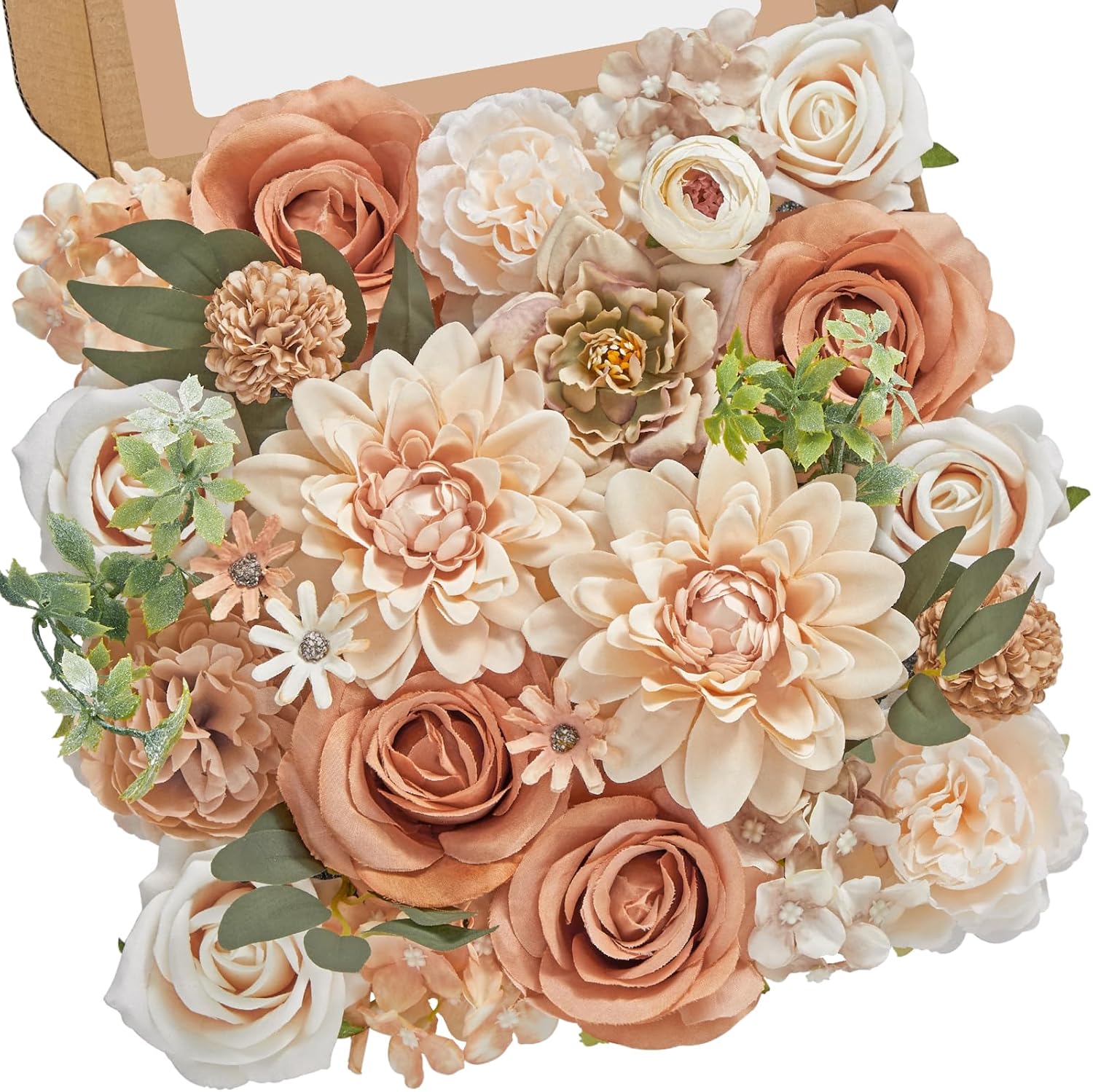 Black Artificial Flowers — Nude Color Boho