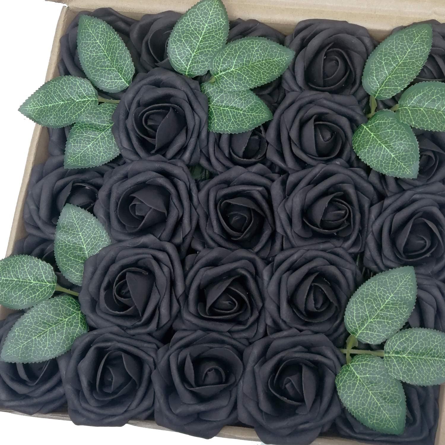 Black Artificial Flowers — Black