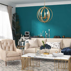 Luxe Gold Chandelier — 3-Light - View 5