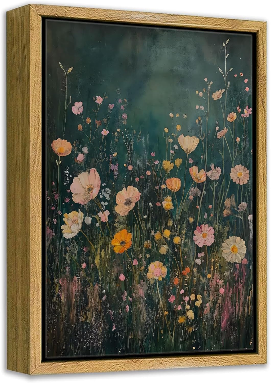 Framed Black Wall Decor — 10" — Wildflower