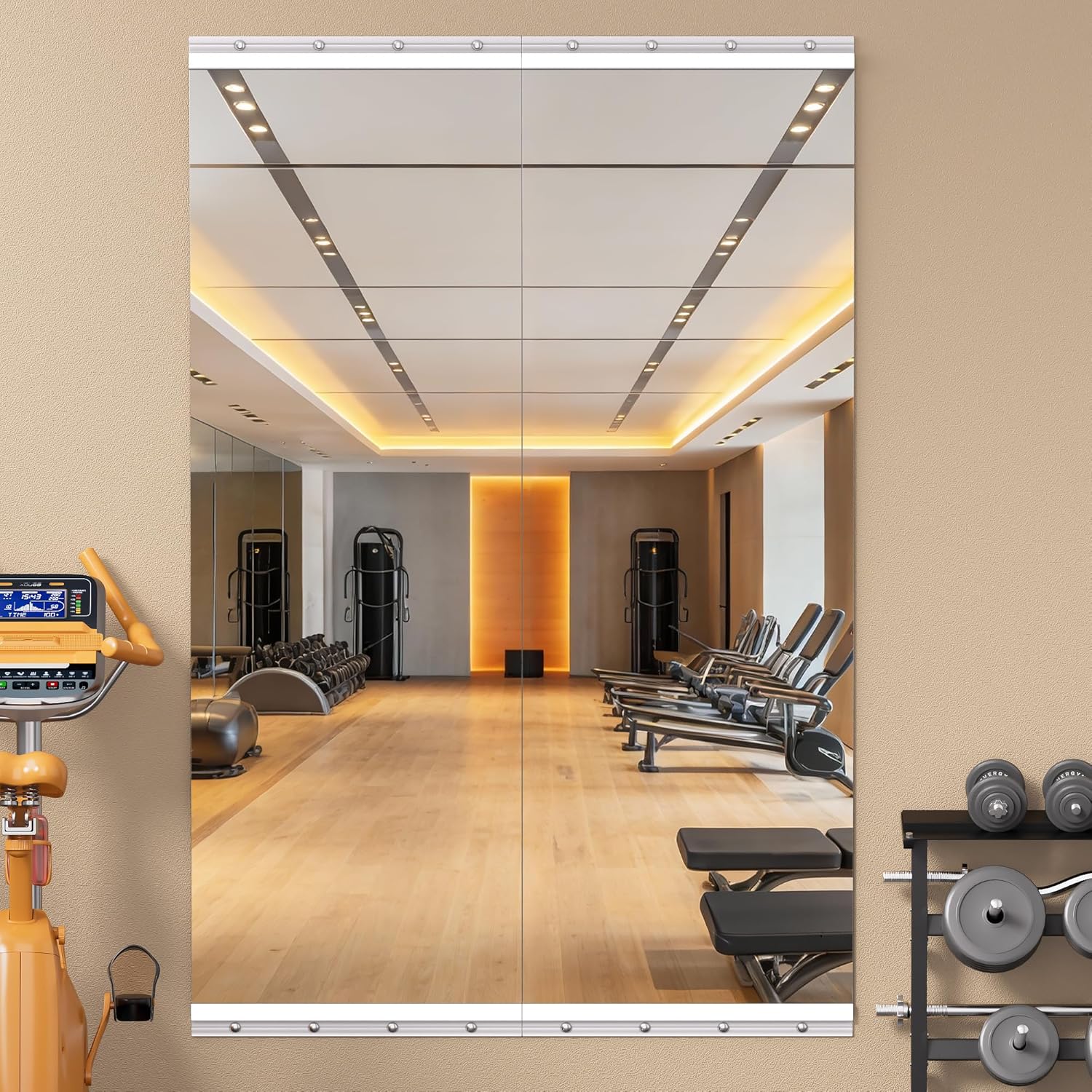 Glass Mirror — 95" — 55"x17"-2PCS