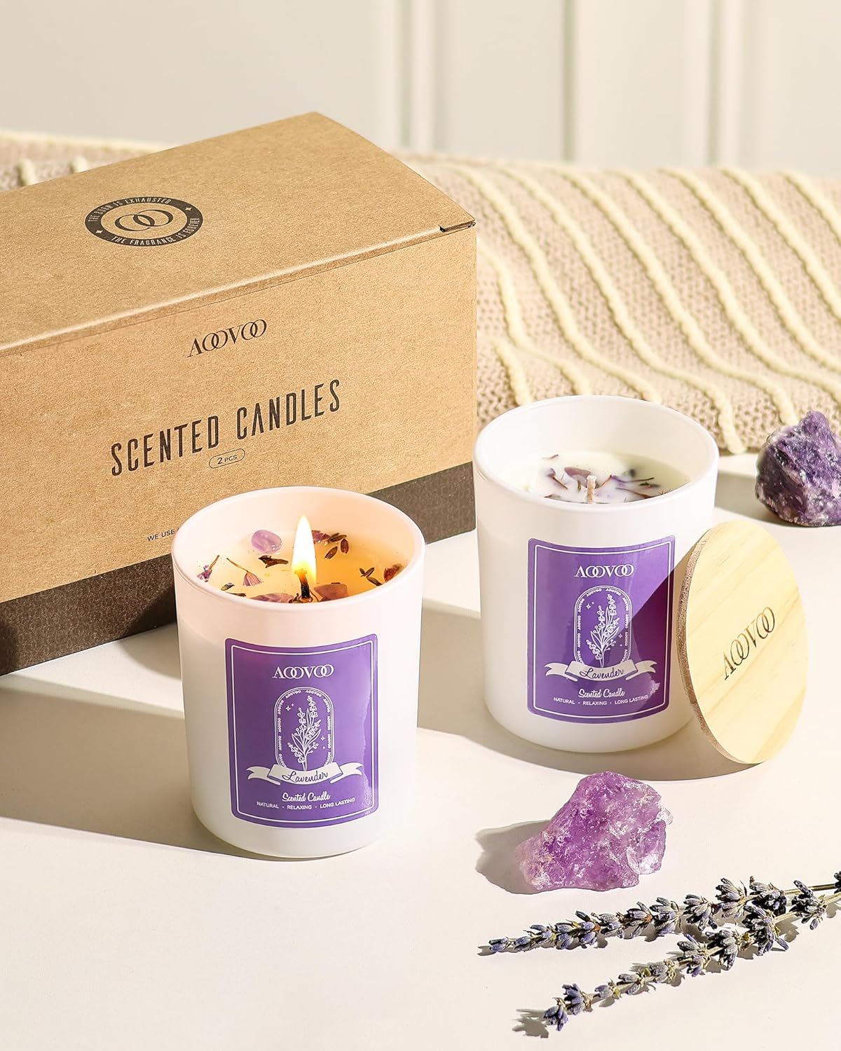 Soy Luxe Glass Scented Candle - View 7