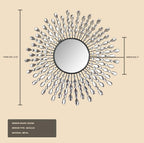 Beveled Luxe Black Wall Mirror — 23.50" - View 7