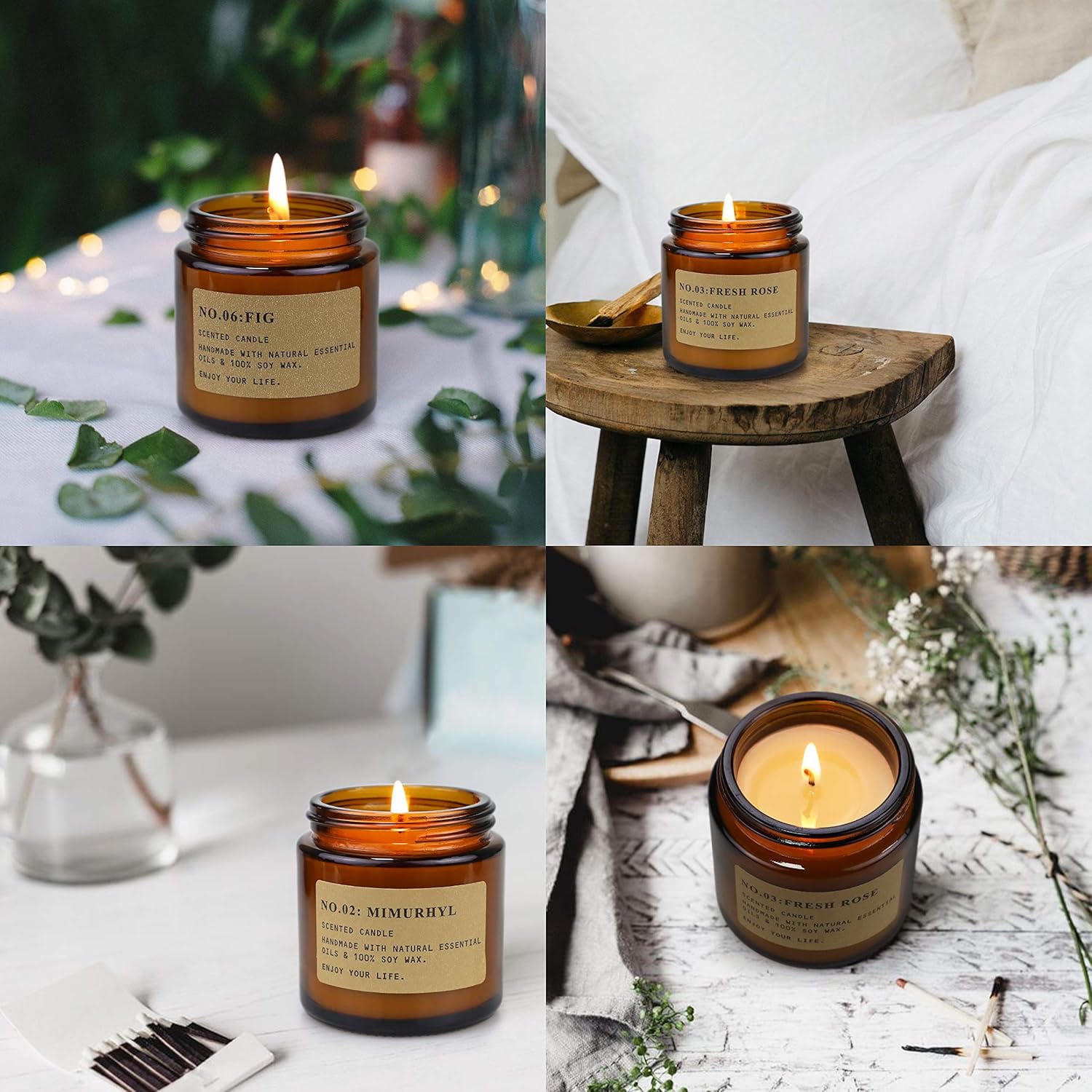 Scented Green Candle - View 3