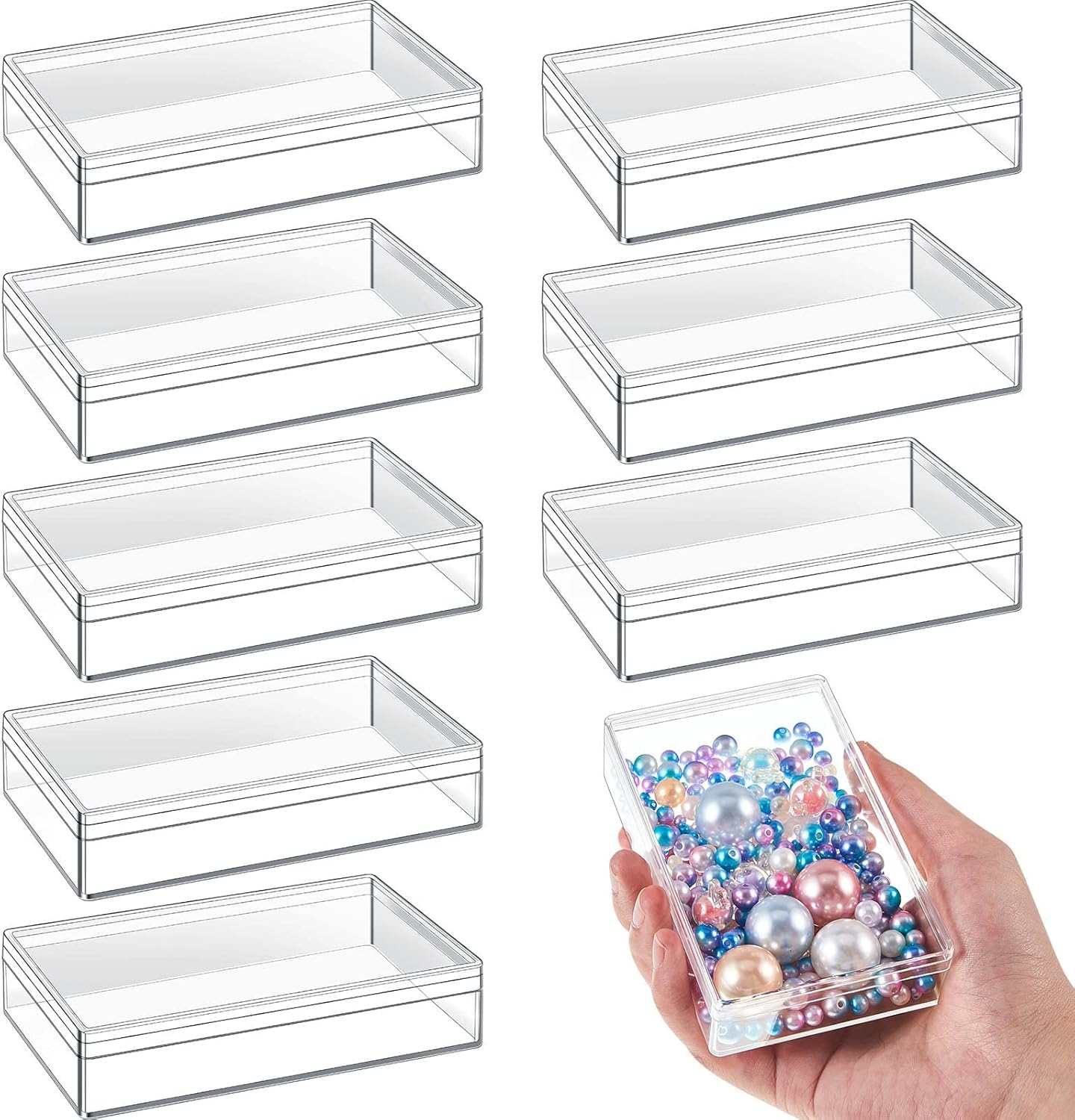 Metal Storage Basket — 2" — 4.3 x 2.7 x 1 Inch
