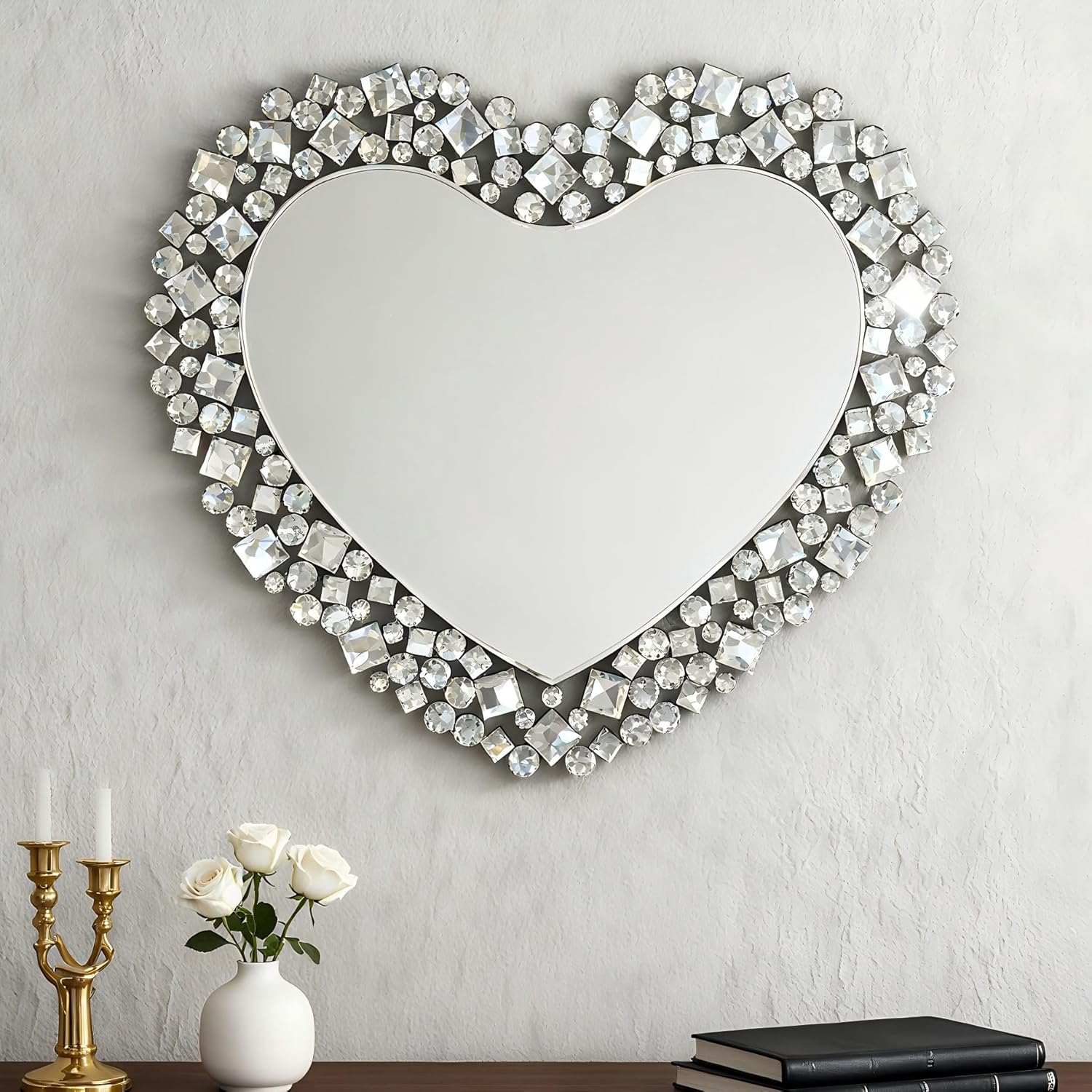 Round Luxe Glass Wall Mirror — 27.6" - View 2