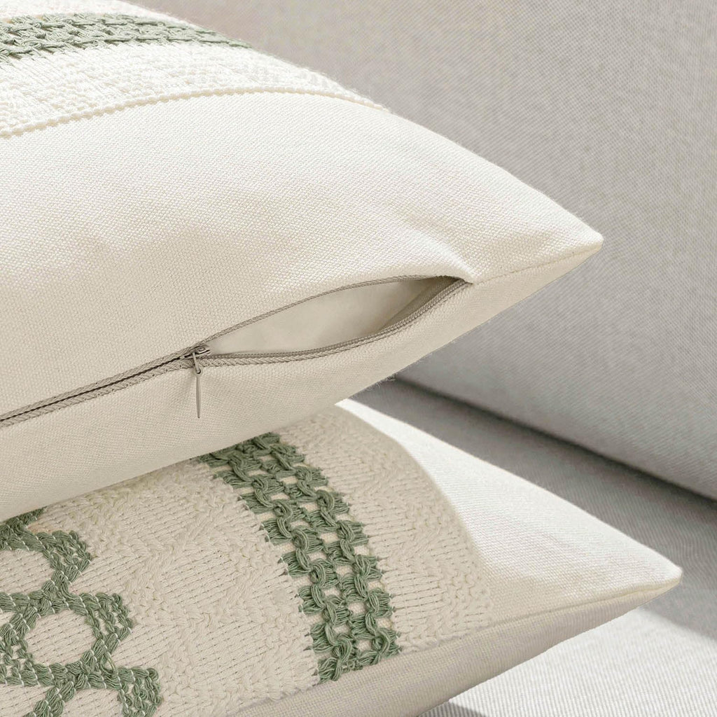 Boho Beige Pillow Cover — 16" - View 5