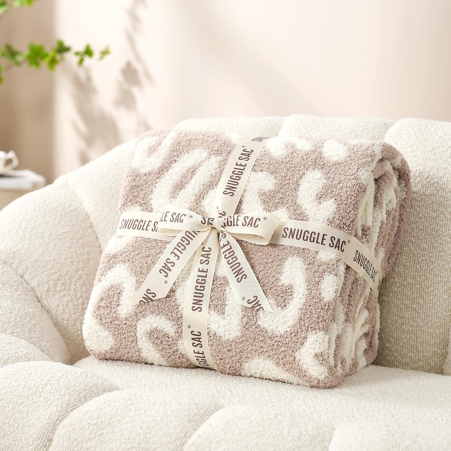 Beige Throw Pillow — 50" - View 7
