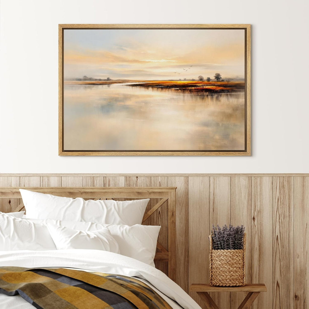 Framed Luxe Grey Wall Art — 16" - View 2