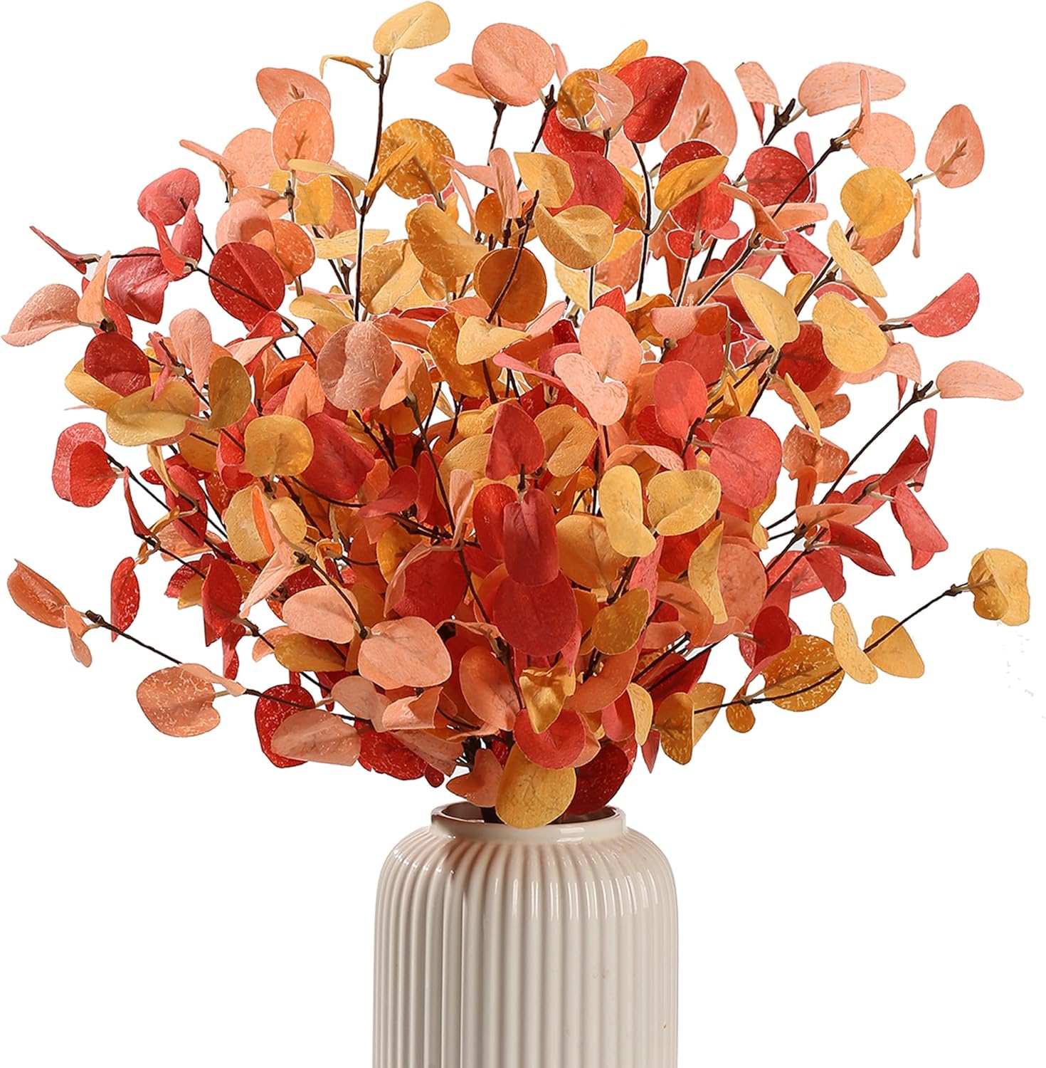 Green Artificial Flowers — 24" — Orange