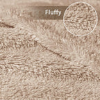Velvet Luxe Beige Throw Pillow — 60" - View 6
