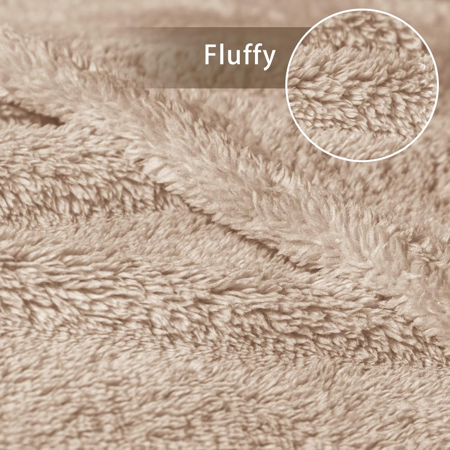 Velvet Luxe Beige Throw Pillow — 60" - View 6