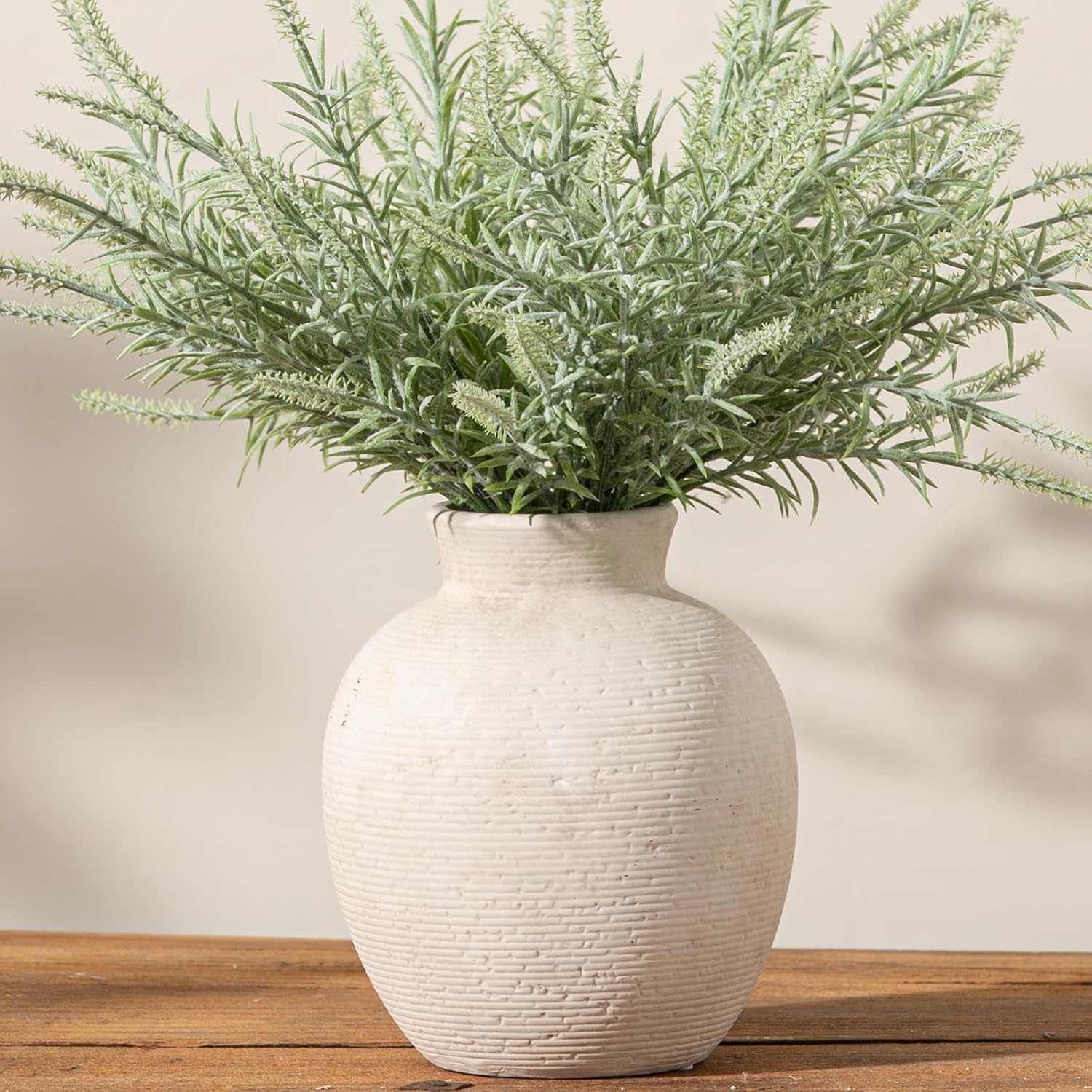 Vintage Farmhouse Brown Flower Vase — 7.4" — Rustic-7.4"