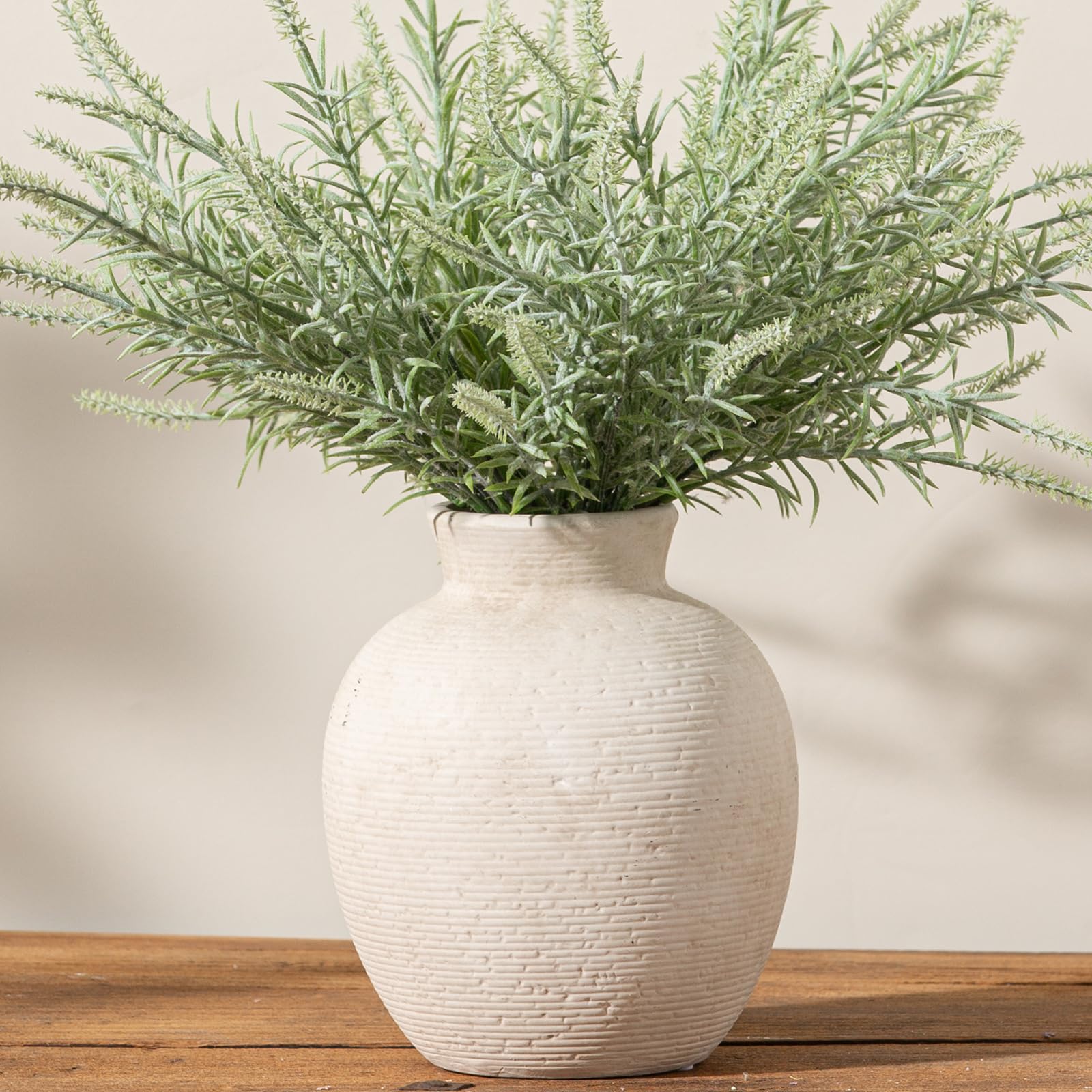 Vintage Farmhouse Brown Flower Vase — 7.4"