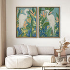 Framed Farmhouse Fabric Wall Art — 24" - View 2