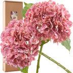 Blue Artificial Flowers — Magenta Pink (2 Stems)