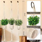Boho Green Artificial Plant - View 6
