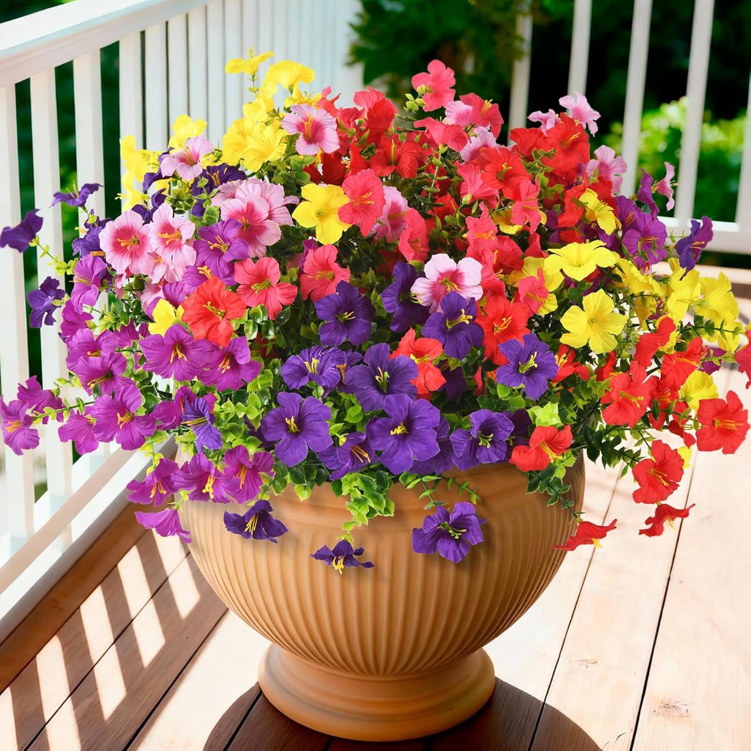 Pink Faux Plant — 6 Mix Color-1
