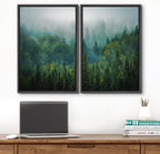 Framed Farmhouse Fabric Canvas Wall Art — 24" - View 2