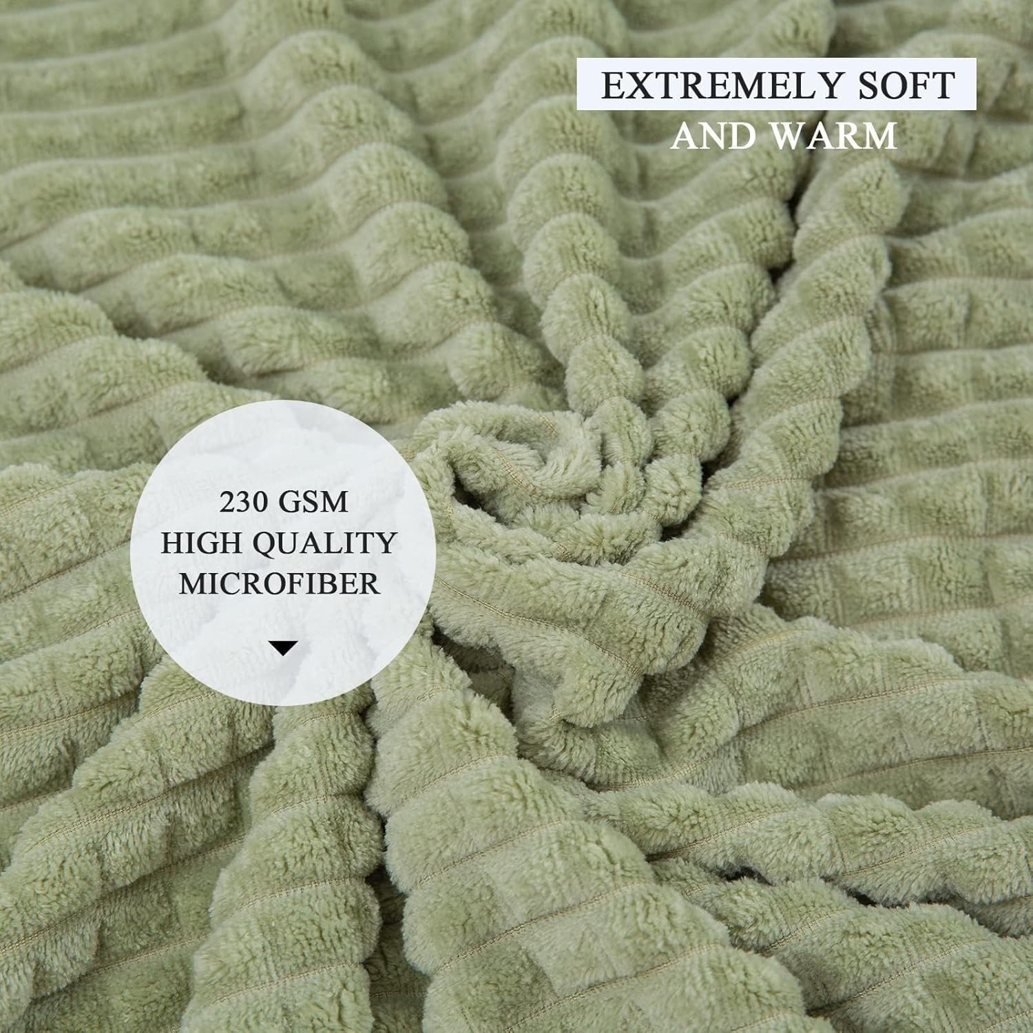 Beige Throw Pillow — 50" - View 3